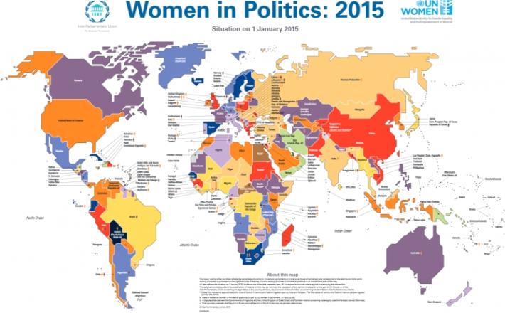 Women in Politics 2015 Map