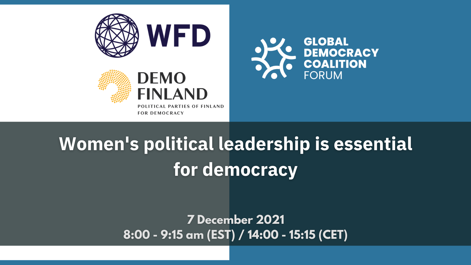 Webinar On Women's Political Leadership | International Knowledge ...