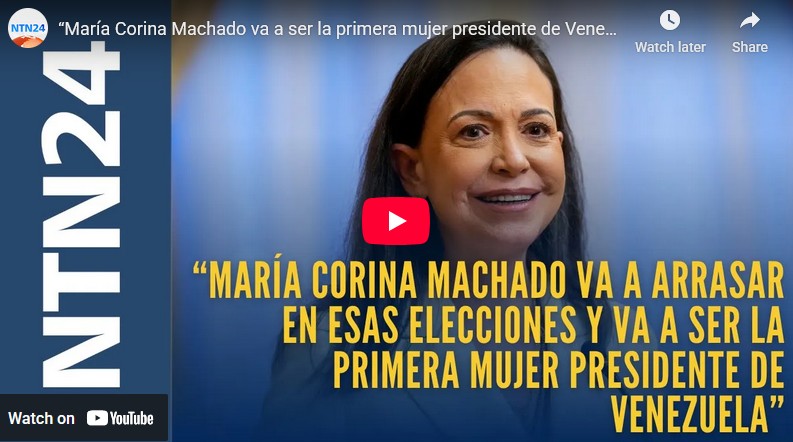“María Corina Machado va a arrasar en esas elecciones y va a ser la ...