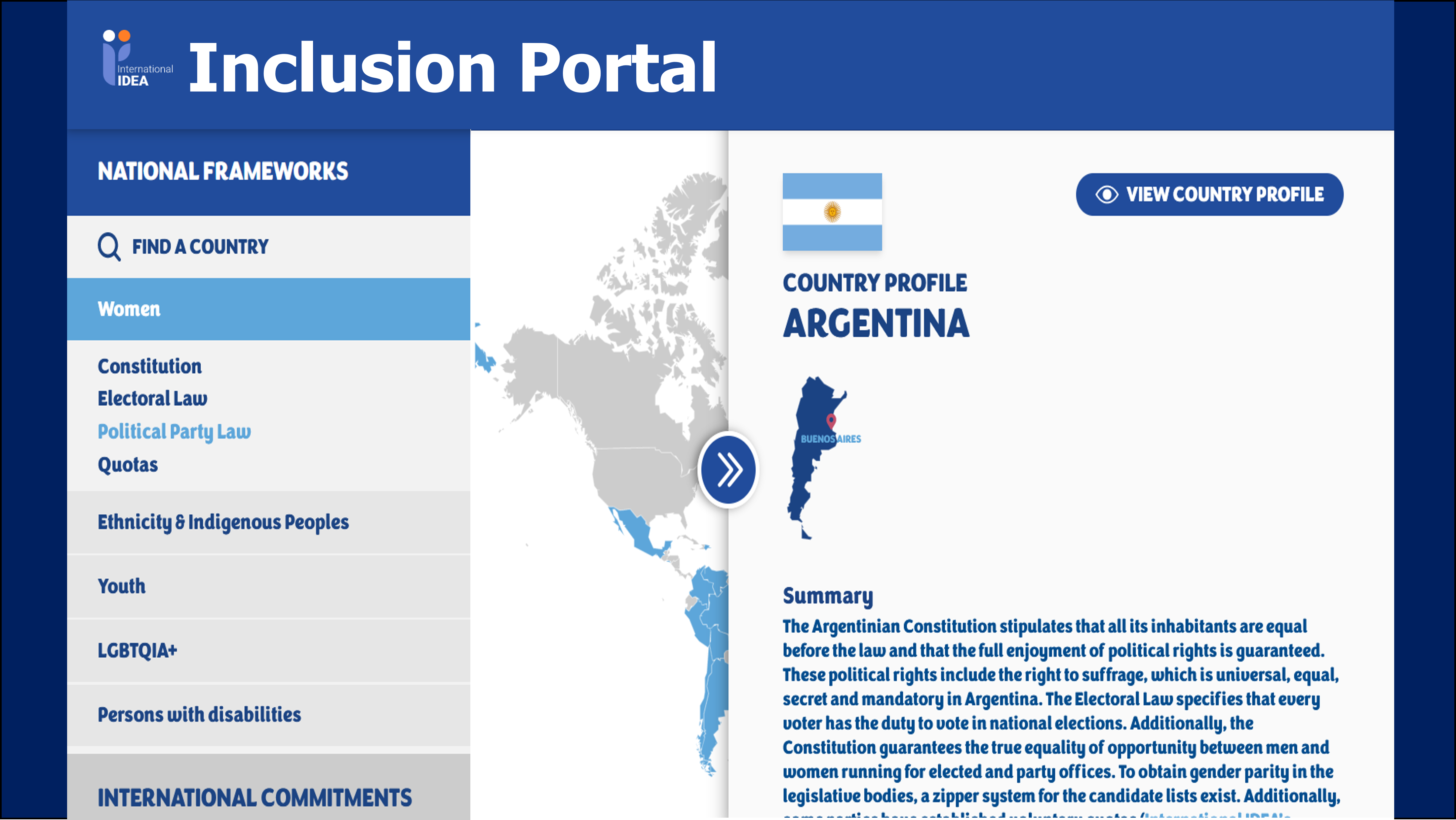 Inclusion Portal | International Knowledge Network of Women in Politics