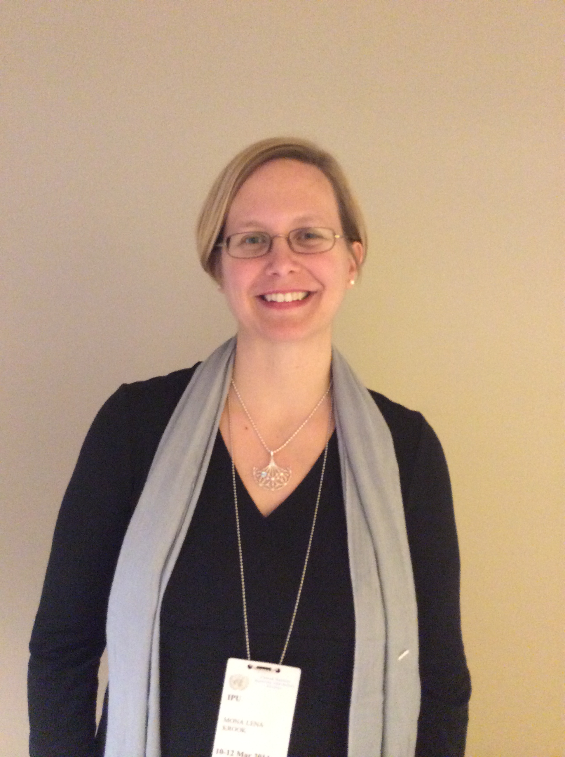 Mona Lena Krook | International Knowledge Network of Women in Politics