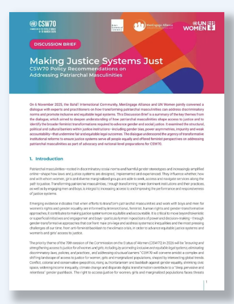 Discussion Brief developed by UN Women