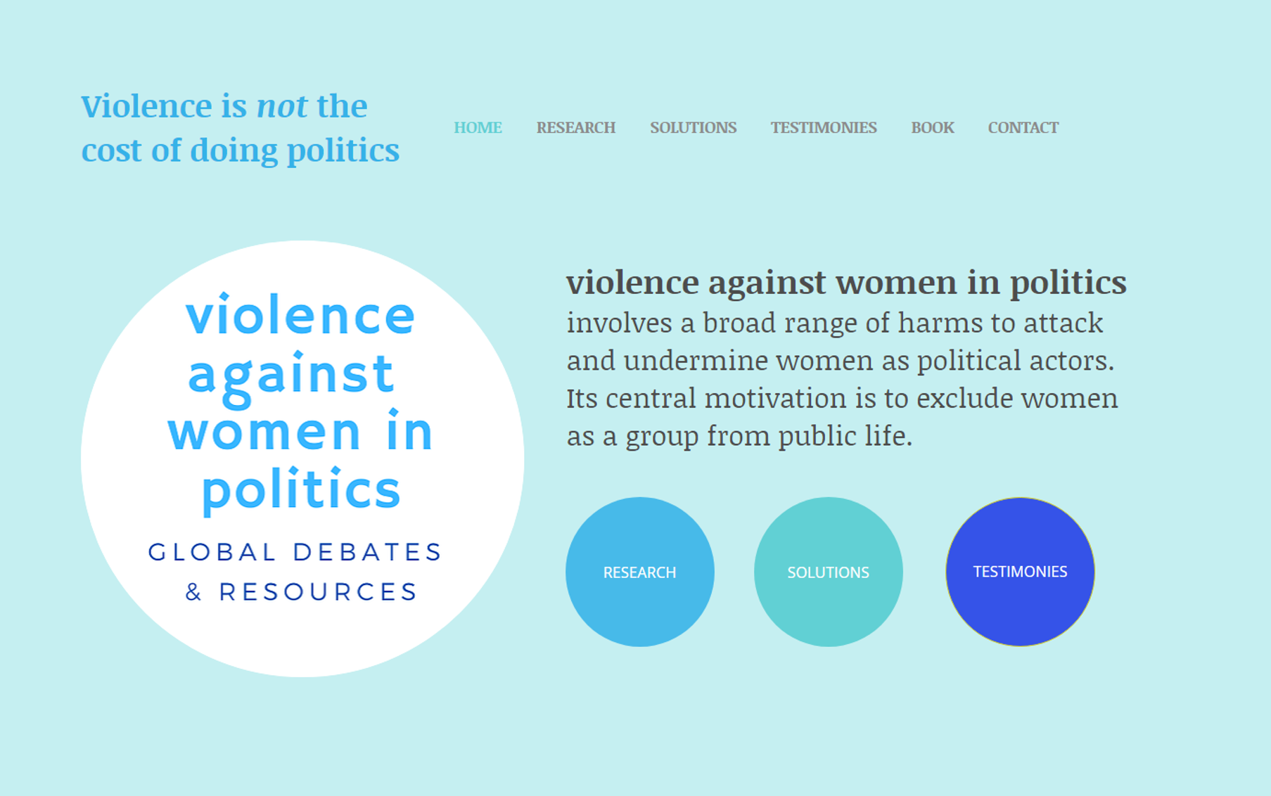 Violence against women in politics | International Knowledge Network of ...