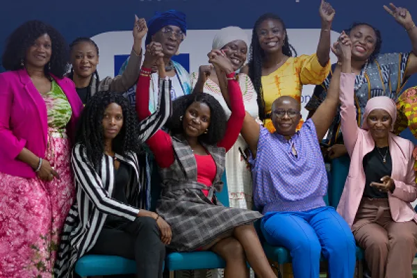 Group of young women