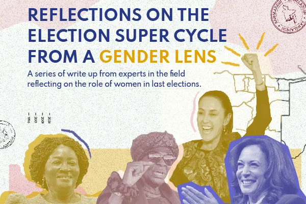 Poster for elections supercycle from a gender lens