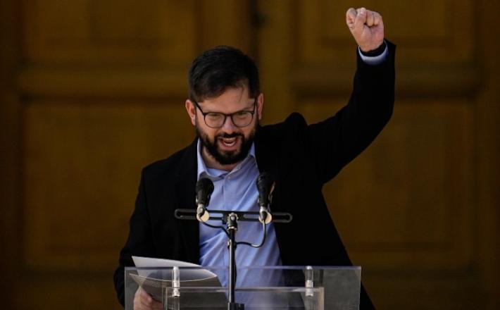 Chilean President-elect Gabriel Boric will be sworn in on March 11 and oversee a vote on a new constitution in the South American nation [Esteban Felix/AP Photo] 