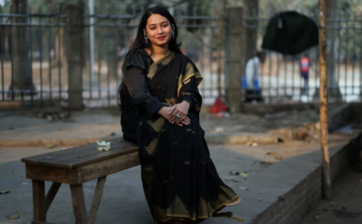 Masrura Salsabil Tarannum, 24, a student and first-time voter, poses for a picture, in Dhaka, Bangladesh, February 4, 2026. REUTERS/Mohammad Ponir Hossain Purchase Licensing Rights