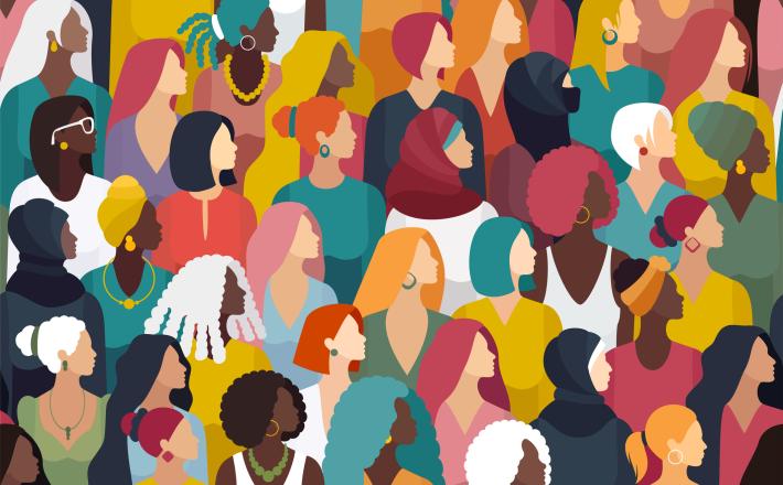 image of women from diverse backgrounds