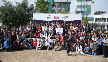 Participents pose for a photo after a public dialogue titled ‘Excluded by Design: Women, Politics, and Ethical Failure’ on Saturday.   https://kathmandupost.com/national/2026/01/31/women-call-for-fair-representation-as-systemic-barriers-persist-in-nepali-politics