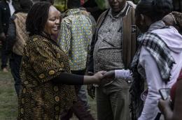 Anne Waiguru, who retained the governership of Kirinyaga county, is one of seven women to win gubernatorial races in this year's elections Tony KARUMBA AFP/File 