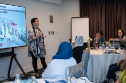 Fahmida Iqbal, Deputy Country Representative of UN Women Pakistan, addresses participants during the orientation workshop of the Pakistan–Thailand exchange visit on integrated and gender-responsive gender-based violence services, held in Bangkok in January 2026. Photo: UN Women/Pathumporn Thongking