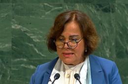 UN News رئيسة اللجنة المعنية بالقضاء على التمييز ضد المرأة، نهلة حيدر أثناء كلمتها في الاجتماع رفيع المستوى بمناسبة الذكرة الثلاثين للمؤتمر العالمي الرابع المعني بالمرأة ضمن فعاليات الأسبوع رفيع المستوى للجمعية العامة في دورتها الثمانين.