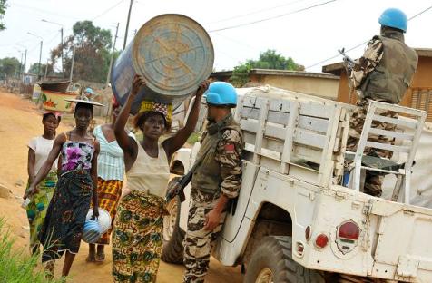 Officier de l'ONUCI à Duékoué, une ville  à l'ouest de la Côte d'Ivoire-Photo ONU