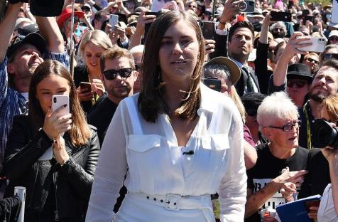 Former political staffer Brittany Higgins inspired others to come forward with allegations - Getty Images/BBC