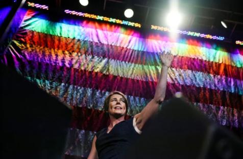Maura Healey at the Massachusetts Democratic Party convention in Worcester in June.Craig F. Walker / Boston Globe via Getty Images file