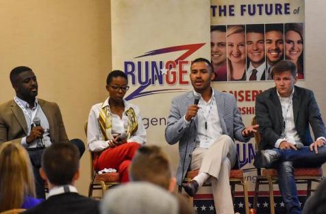 Run GenZ members, from left to right, Ebo Entsuah, Roxy Ndebumadu, Caleb Hanna and Braxton Mitchell - CNN