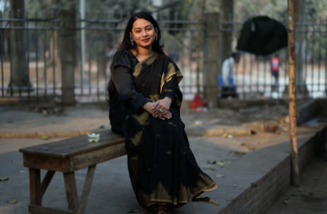 Masrura Salsabil Tarannum, 24, a student and first-time voter, poses for a picture, in Dhaka, Bangladesh, February 4, 2026. REUTERS/Mohammad Ponir Hossain Purchase Licensing Rights
