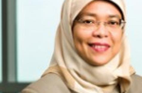 Photo: aware.org.sg; Halima Yacob, the first woman Speaker of Singapore Parliament 