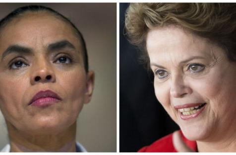 Marina Silva and Dilma Roussef