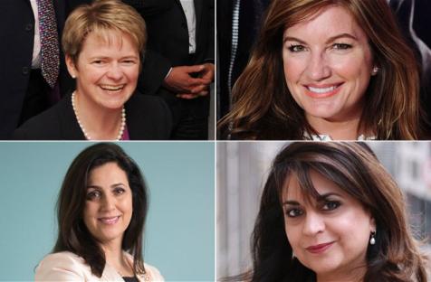 Dido Harding, Karren Brady, Nosheena Mobarik and Joanna Shields
