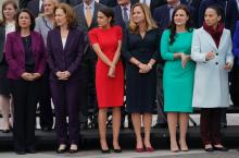 Rep.-elect Angie Craig, left, joined other women in the freshman class of Congress for a group photo on Capitol Hill on Nov. 14, 2018 - Star Tribune