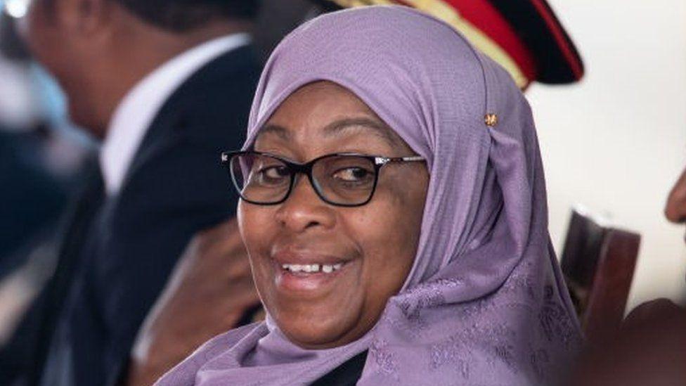The president is affectionately known as Mama Samia in Tanzania, to reflect the respect people hold her in  - Getty Images