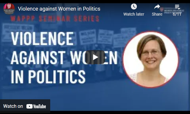Seminar on Violence against Women in Politics | International Knowledge ...